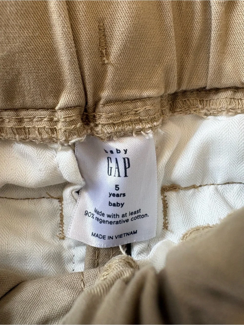 Lot Baby Gap Khaki Pull On Pants Shorts Beige Tan Uniform School Cotton Casual 5
